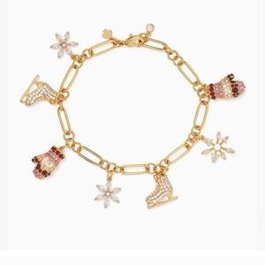 Kate Spade Snow Day Charm Bracelet Nwt